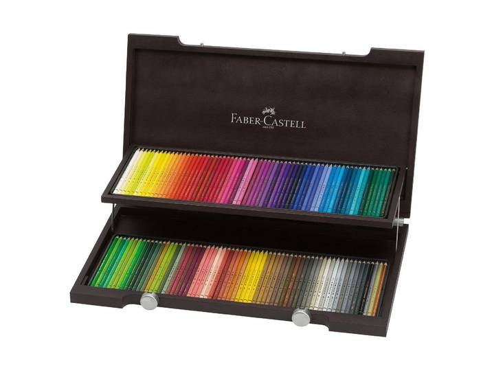 Polychromos FABER-CASTELL 120er , bunt (mehrfarbig), Holz, Stifte, Polychromos