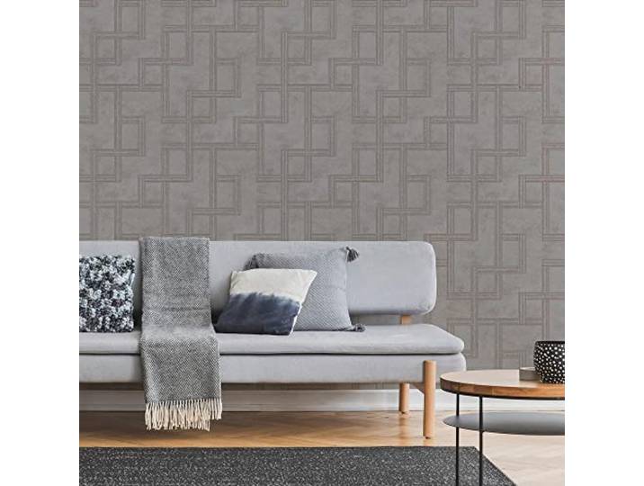 Boutique Tapete, Quarz, geometrisch, vergoldet