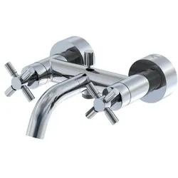Steinberg Serie 250 Wannen-Zweigriffarmatur  2501100 Aufputz, chrom