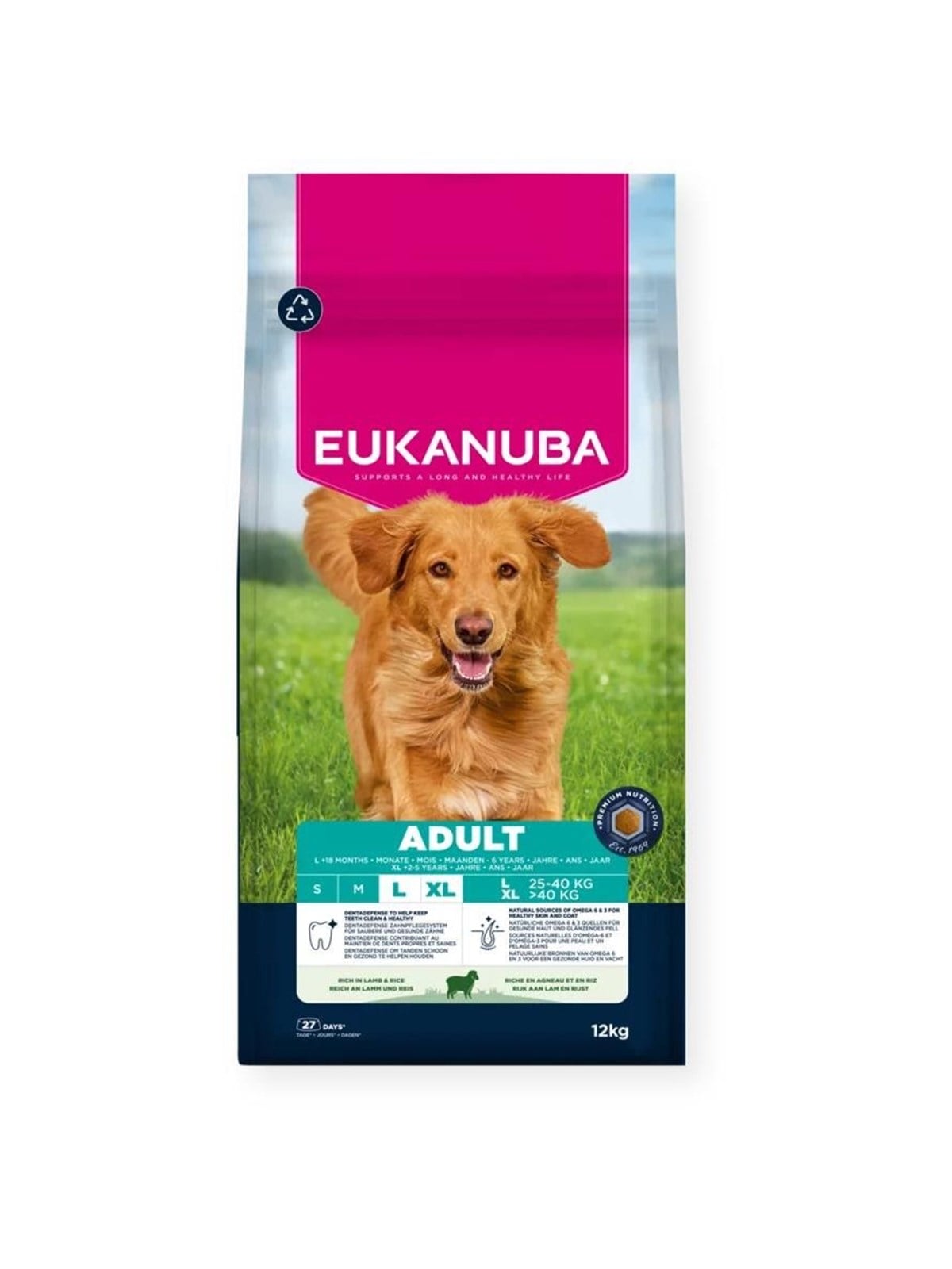 Eukanuba Adult Large Breed Lamb & Rice 12kg