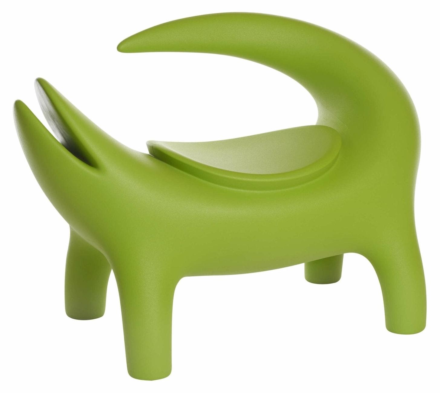 Slide Design Stuhl Etnik Modern für Zuhause und Gaststätten Kroko - Grün