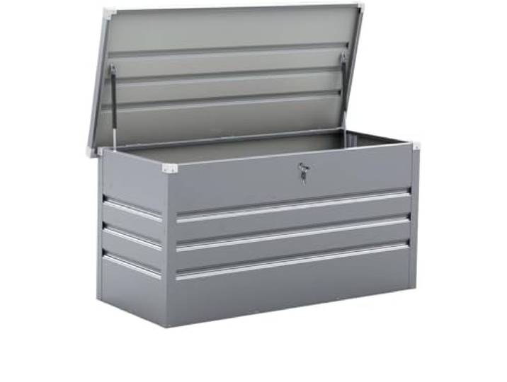 Coffre de Jardin Métal Store - 480L - Argent