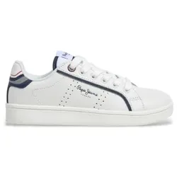 Pepe Jeans für Jungen. PBS000009 Turnschuhe Spieler Junge weiß (34), Wohnung, Schnürsenkel, Lässig, Kinderbekleidung