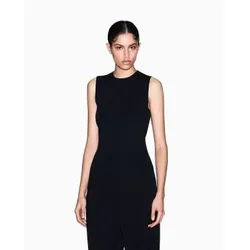 A|X Armani Exchange für Damen. XW001448AF10352UC001 Top Fusion schwarz (L), Lässig, Viskose, Ärmellos / Hosenträger