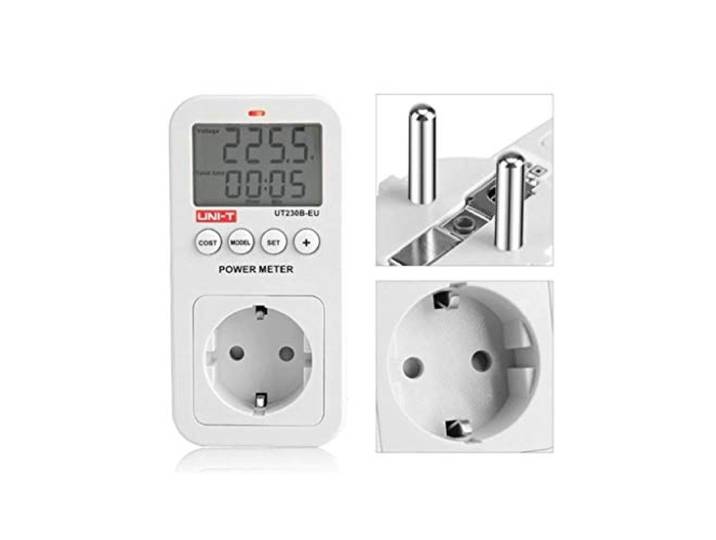 UNI-T UT230B-EU serie UT230B EU-stopcontact, 100V-260V, 0A-16A, 1W-3680W