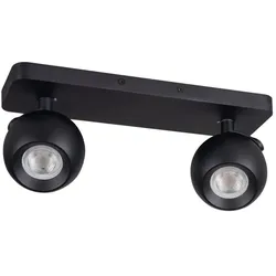 Kanlux Balken-Wand-Deckenstrahler "Galoba EL-21" GU10 2flg. schwarz