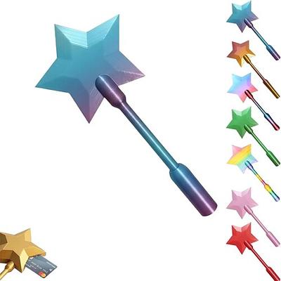 3D-gedruckte Zauberstab-App zum kontaktlosen Bezahlen, magische Sternen-Zauberstäbe zum Bezahlen, Zauberstäbe mit kontaktlosem Kartenhalter, digitale Sternen-Zauberstäbe für einfaches Bezahlen, tolles