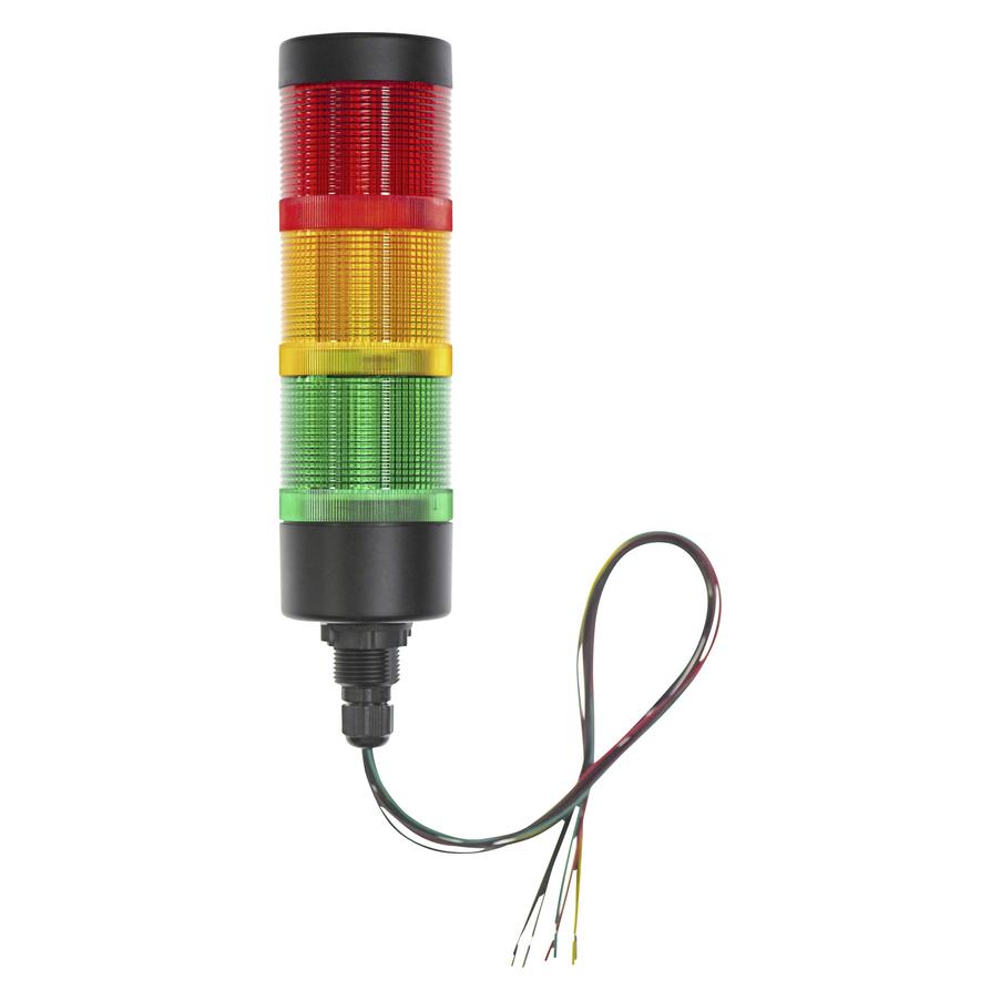 Tru Components Signalsäule TC-12835340 TC-HBJD-55A-D/3/RYG/24V/IP65 LED Rot, Gel (TC-12835340)