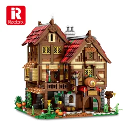 Reobrix 66018 Mittelalterliches Gasthaus Klemmbaustein 2831 Teile ab 14