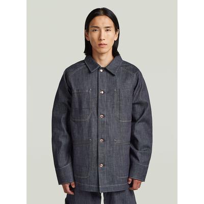 Outdoorjacke G-STAR "MN Selvedge Jacke", Herren, Gr. XS, grau (raw denim), Obermaterial: 100% Baumwolle, Jacken Outdoorjacke