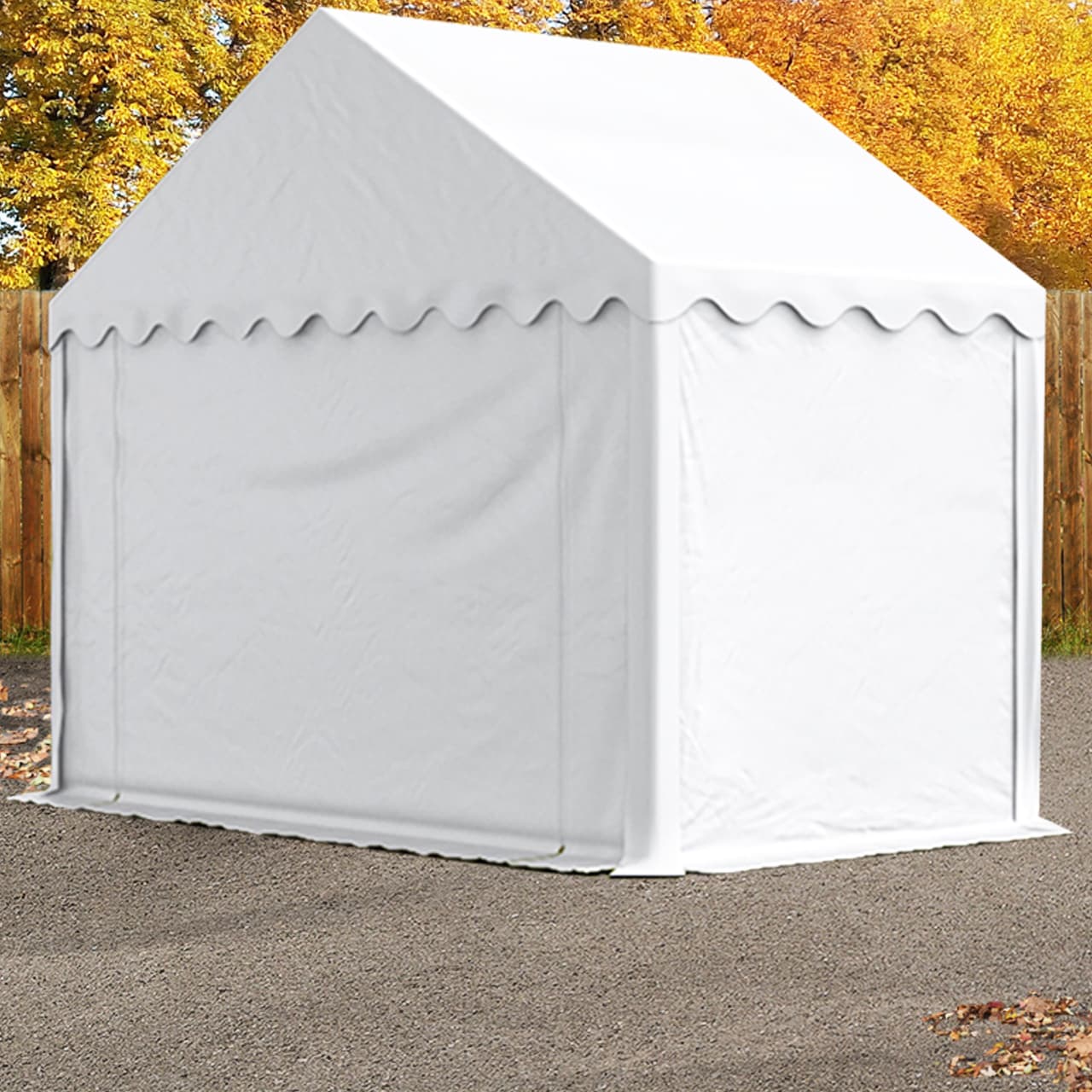 TOOLPORT 3x2m PVC lagertelt, hvid - (8640)