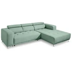 SOMETA Ecksofa Cancun Stoff Blau Hellblau