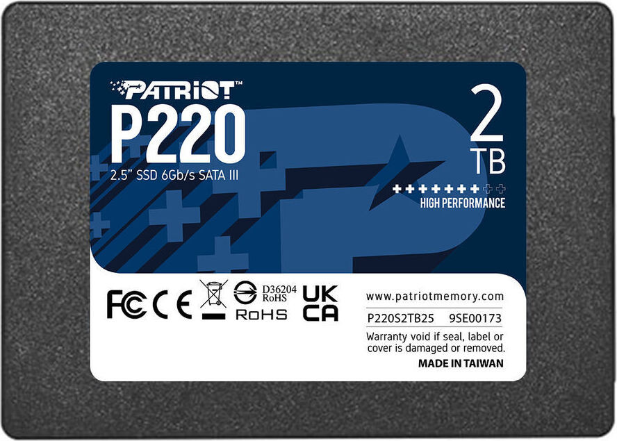 Patriot Memory P220 SSD 2 TB Interne Schijf 2,5 inch (6,4 cm)