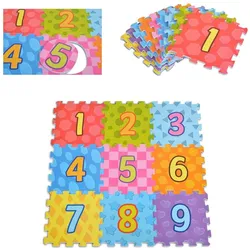 Moni, Spielteppich + Spielmatte, 3020 Puzzle Spielmatte 9 teilig (31 x 31 cm)