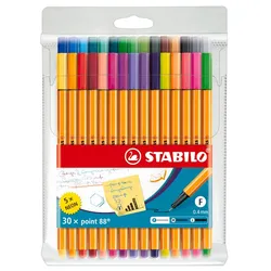 STABILO Fineliner point 88 Etui mit 30 Stiften
