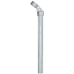 Alberts® Zaun-Strebe Ø34 mm / Schelle Ø42 mm - feuerverzinkt Feuerverzinkt 1750 mm