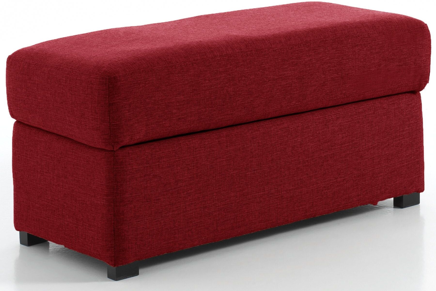 convertiblecenter Pouf rectangle, Rouge