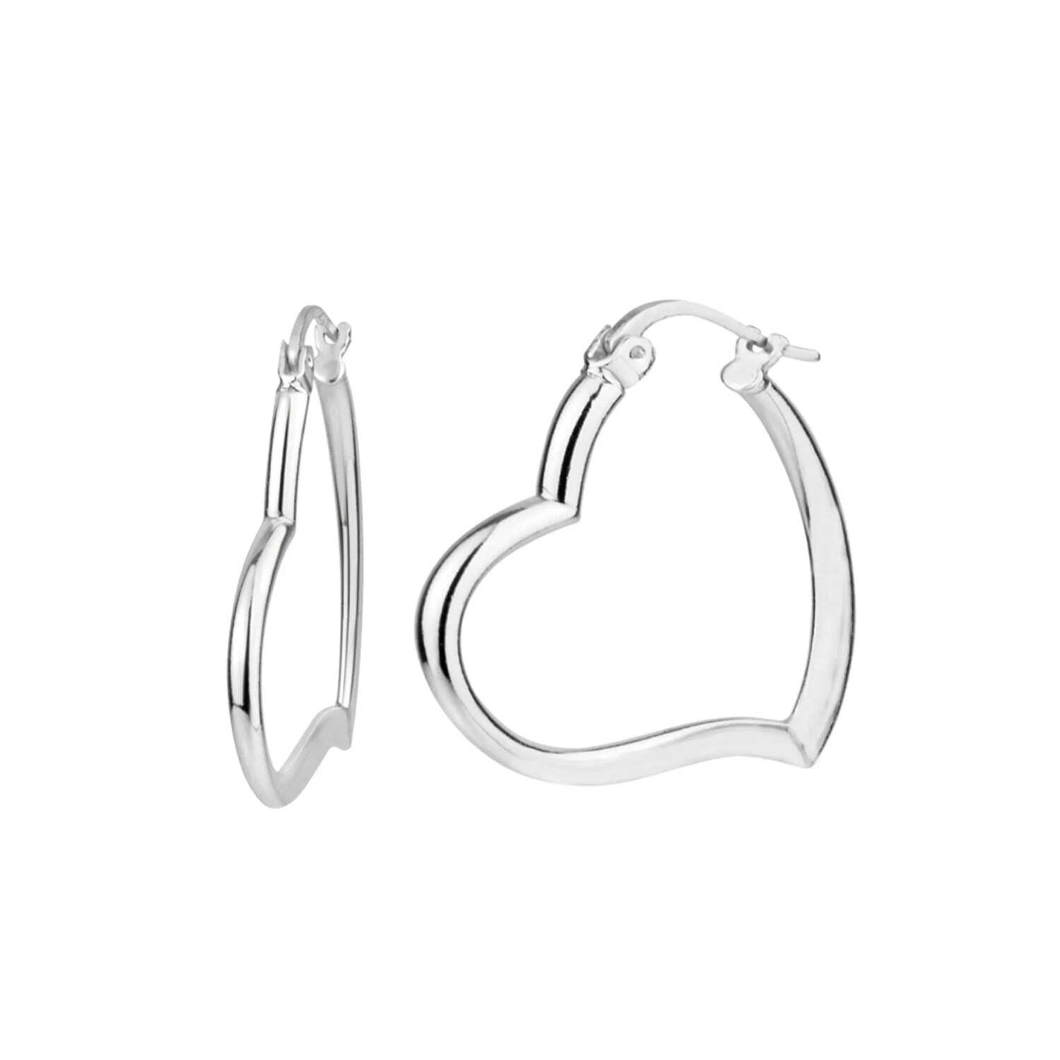 Vrouwen Hart Oorbellen in 925 Sterling Zilver BIPE033