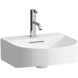 Laufen Aufsatzhandwaschbecken SONAR, 420x410x170 mm, 1 Loch mit Überlauf, weiß LCC