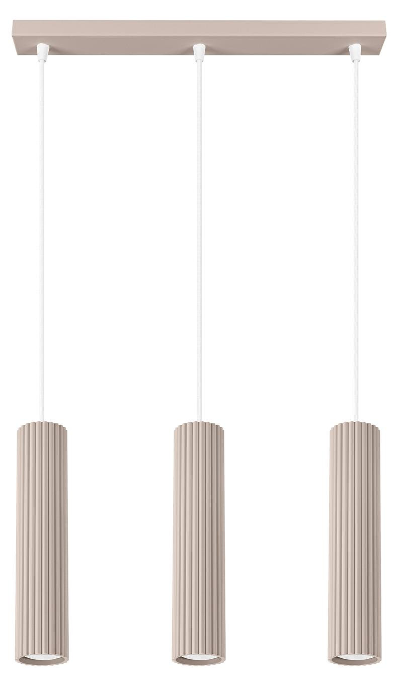 Sollux Hanglamp KARBON 3L Taupe