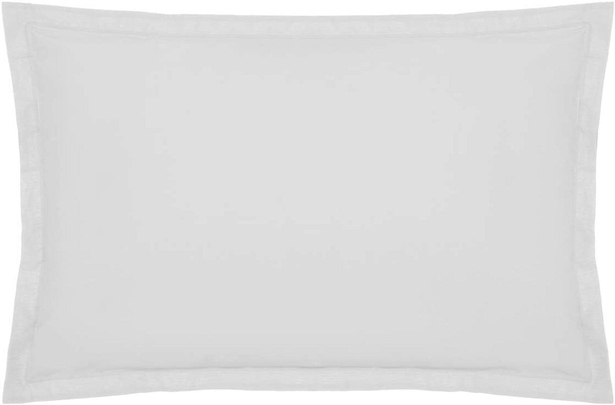 Witte katoenen kussensloop 50x70 cm