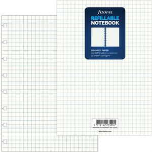 Filofax Ringbucheinlagen 152905, A5, 100g/m², 32 Blatt, Multilochung, kariert