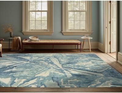 Alora Decor Sailor Teal Hand-tufted Abstract Rug