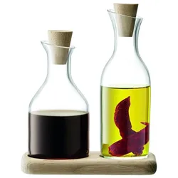 LSA, Ölspender + Essigspender, Öl und Essig Behälter (1000 ml)