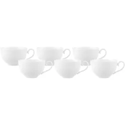 KAFFEEOBERTASSE Royal weiß 260 ml 6er Set