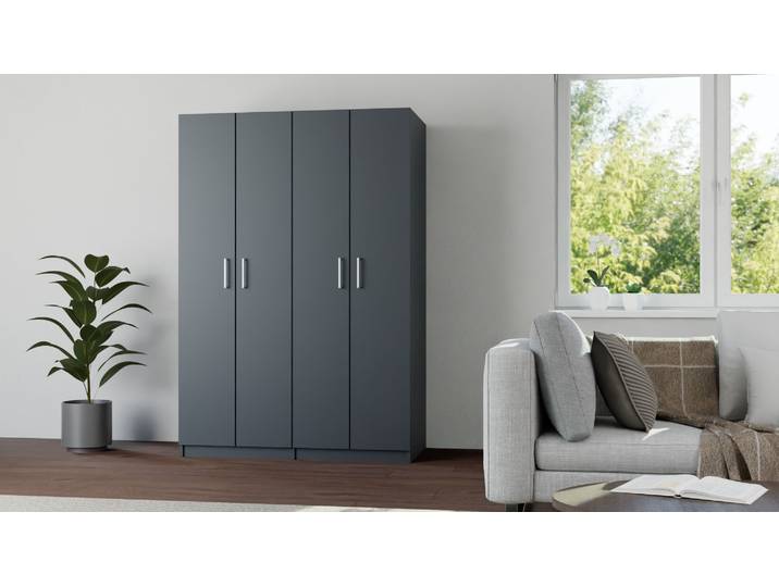 Armoire encastrée sobre sur mesure Mélaminé premium Noir