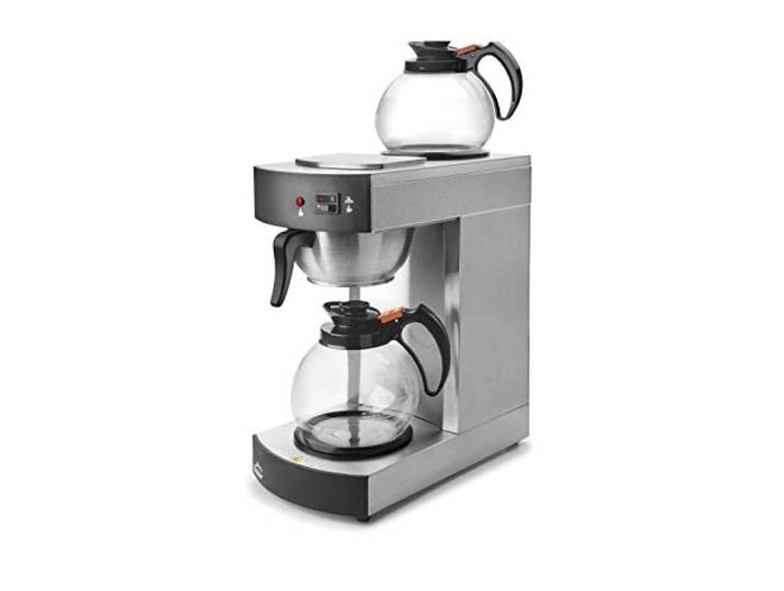 Lacor 69272 – Elektrische Kaffeemaschine mit 2 Krügen 2100w 1, 8 Liter Langlebiges Profi-Utensil; entwickelt für optimale Leistung und schnelle, unkomplizierte Reinigung in der Spülmaschine