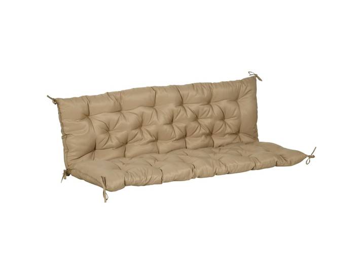 Galette de chaise d'extérieur en polyester beige 150x98x8cm