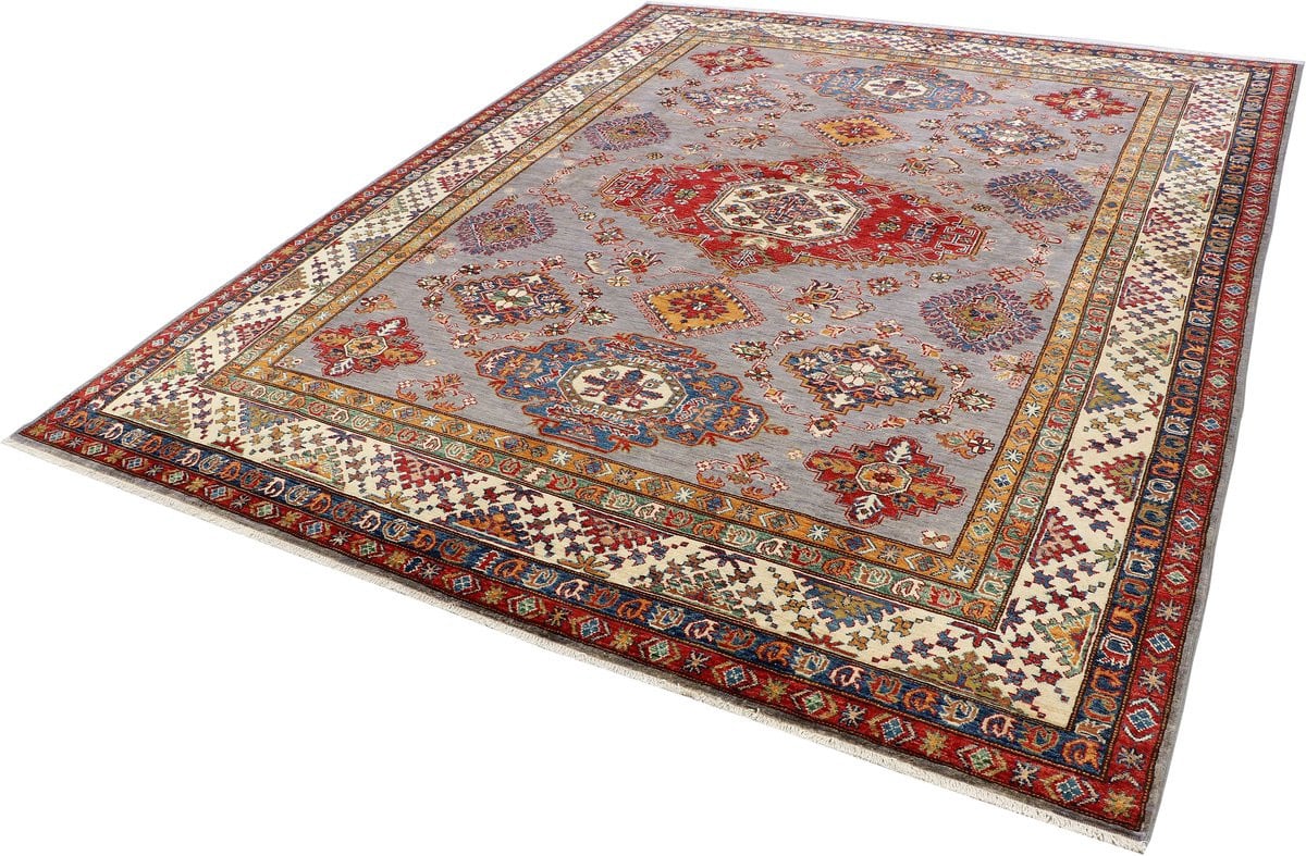 Super Kazak Handgemaakt Tapijt van Kelim Shop - Wol - Oosters en Klassiek