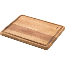 Metaltex Schneidebrett rechteckig aus Akazienholz 24 x 20 x 1,5 cm