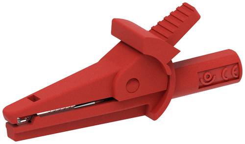 Electro PJP 5002/LM-IEC-CD1-R Krokodilklemme Rot Klemmbereich max.: 9mm Länge: 51mm 1St.