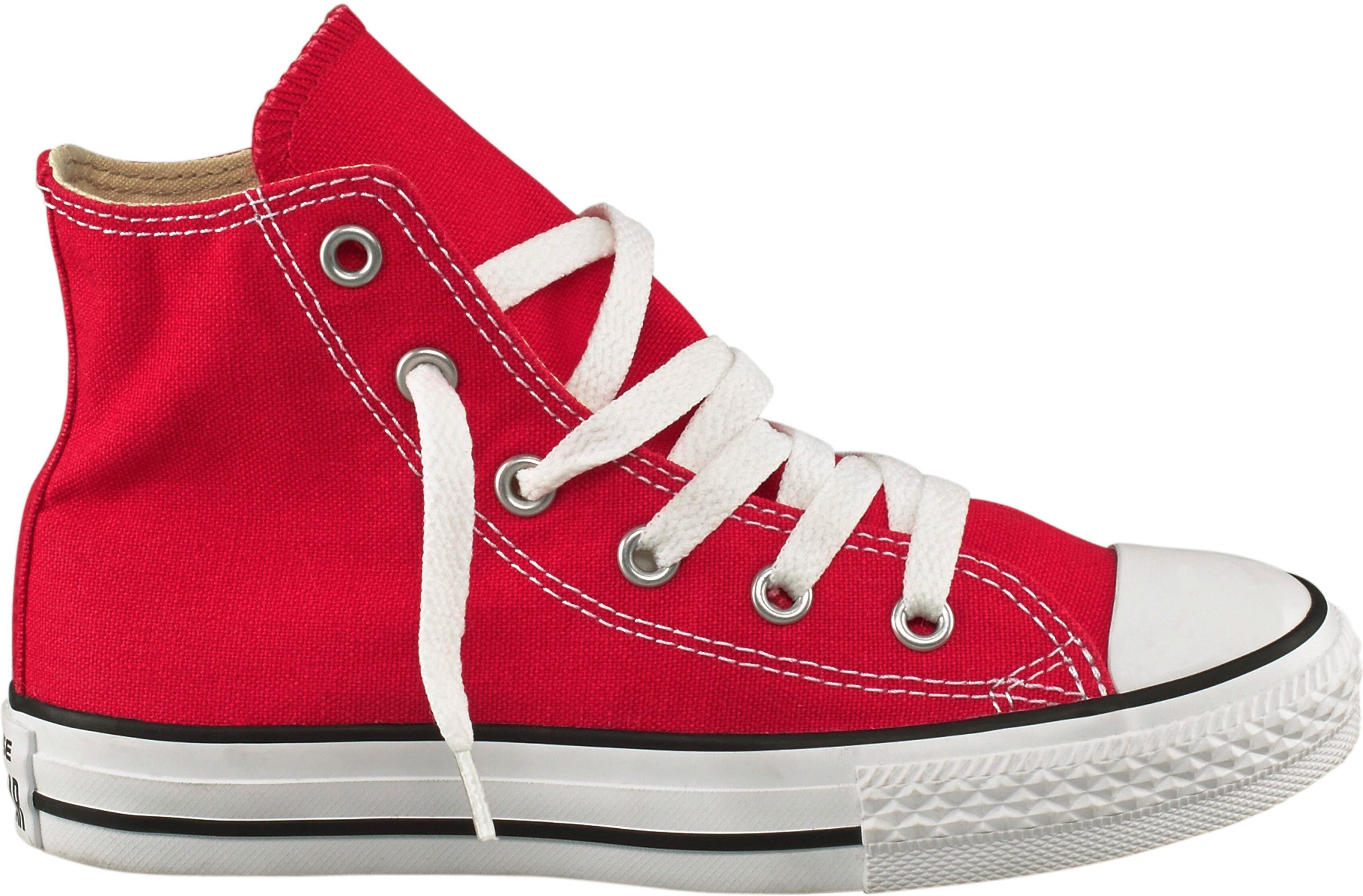 Sneaker CONVERSE "Kinder Chuck Taylor Hi", Mädchen, Gr. 27, rot, Textil, Schuhe Sneaker, für Kinder rot 27