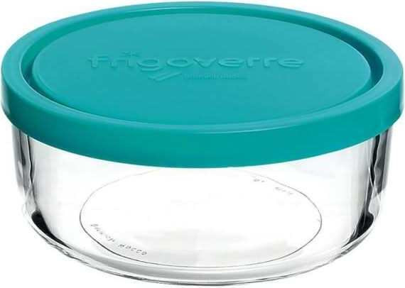 Bormioli Rocco Vaas Rond Blauw Transparant 1,25 liter