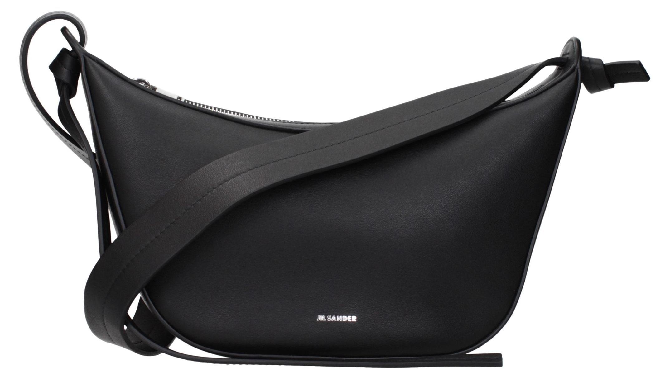 Jil Sander Knot Small schwarz, Kalbsleder, Knoten-Riemen