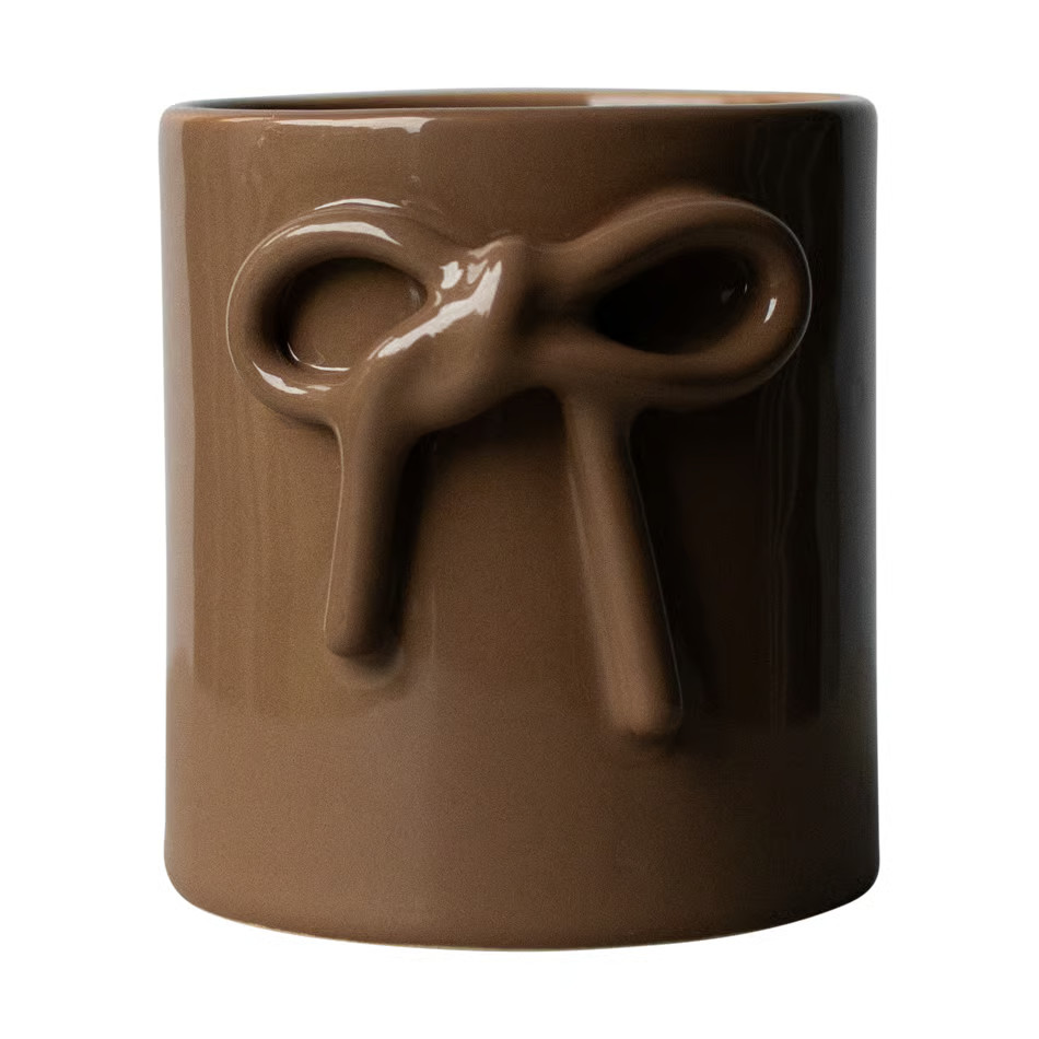 DBKD Bow pot Ø11 cm Shiny nougat