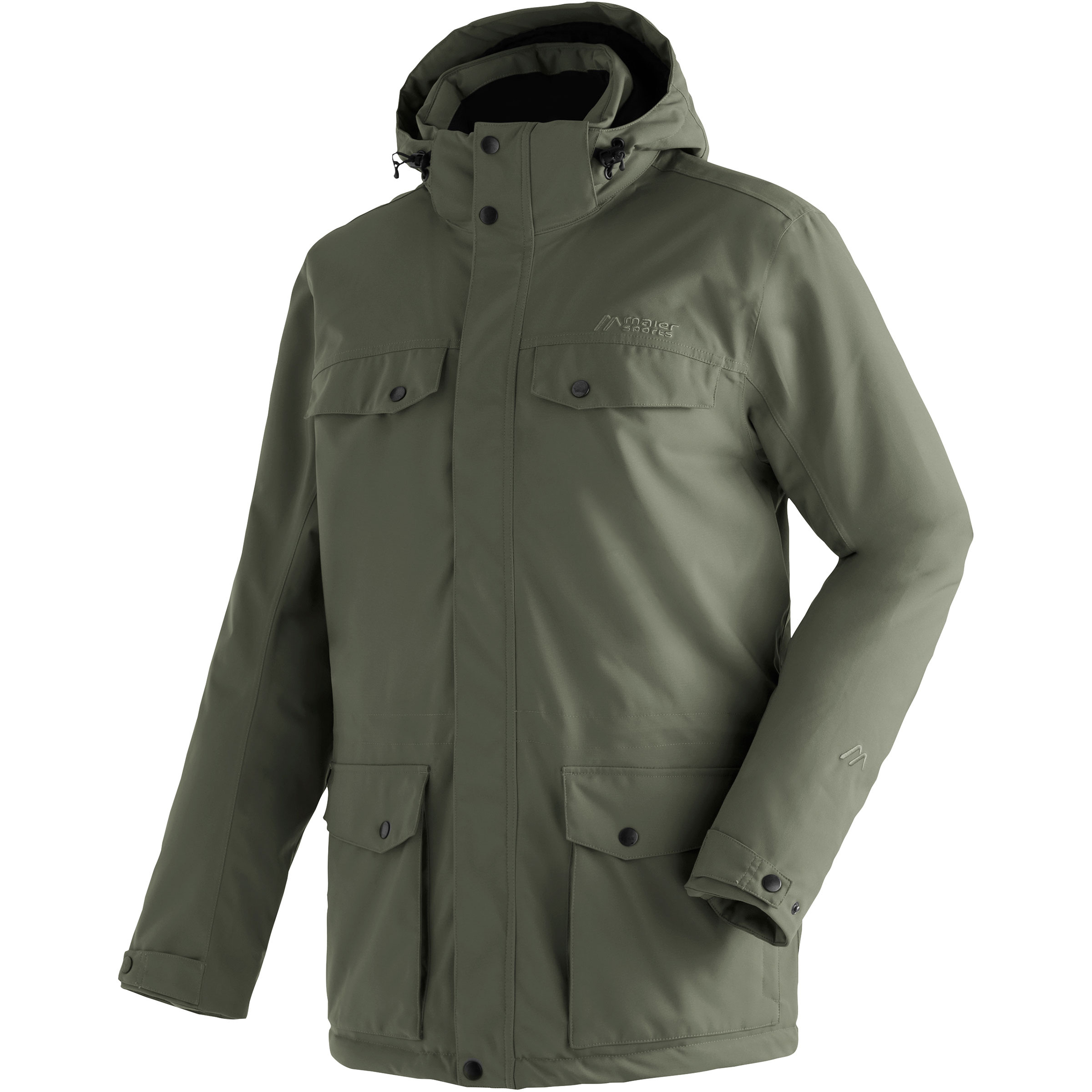 Maier Sports Knuth Herren Kunstfaserjacke gruen Größe L Lifestyle Widerstandsfähig Wasserabweisend
