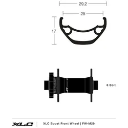 XLC, Laufräder, (Vorderrad, 29")