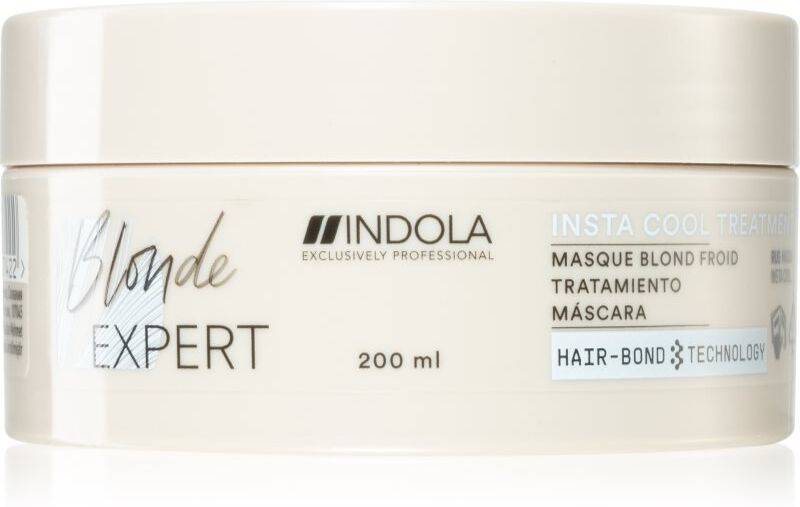 Indola Blond Expert Insta Cool masque nourrissant cheveux pour nuances de blond froides 200 ml