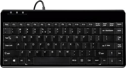 Perixx PERIBOARD-409DEH USB Tastatur Deutsch, QWERTZ Schwarz USB-Anschluss