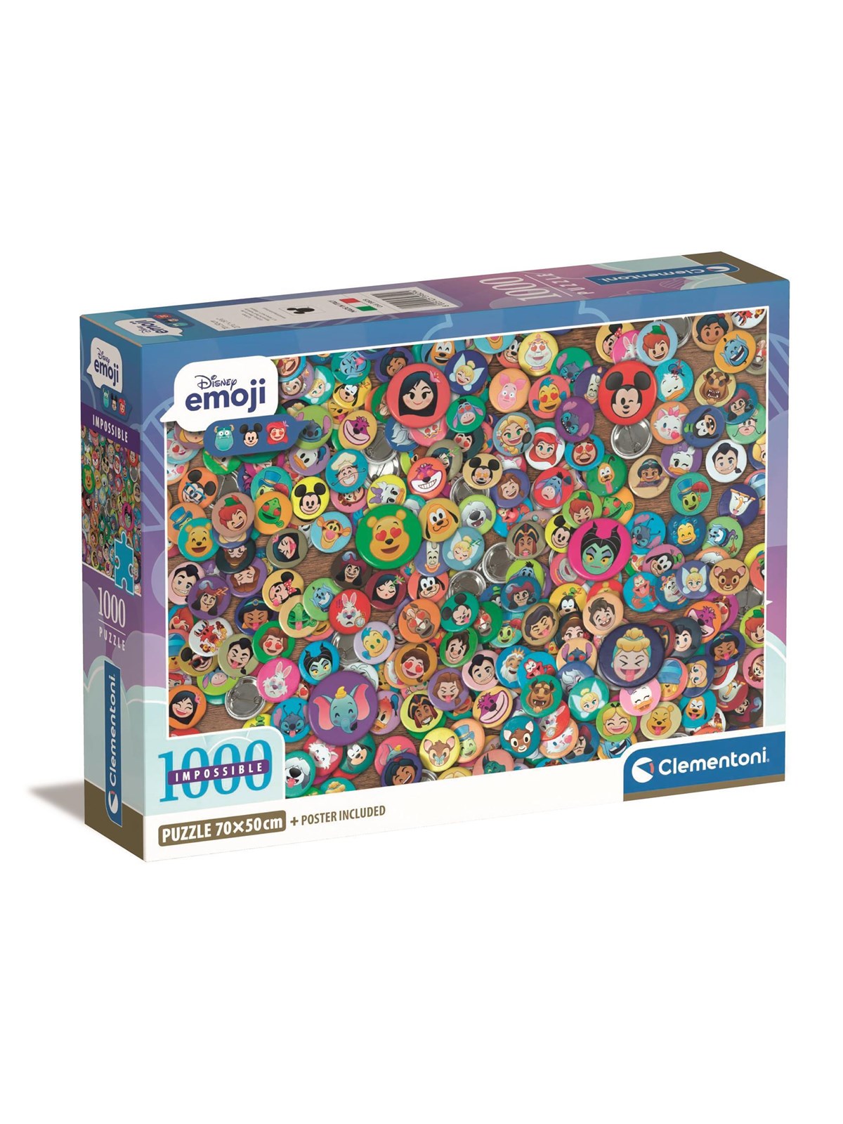 Clementoni Puzzle HQC Impossible - Disney Mult. 1000 pieces 2D Puzzles