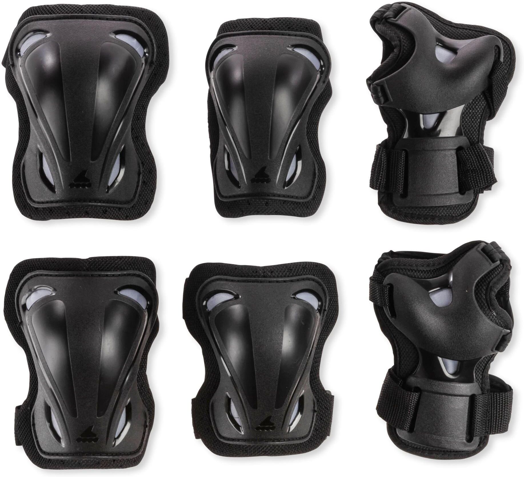 Protektoren-Set ROLLERBLADE "Skate", schwarz, Protektoren, Kunststoff, Polyester, Protektoren-Set schwarz Einheitsgröße