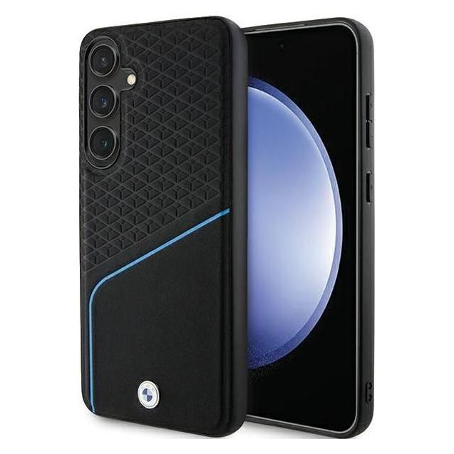 BMW BMHMS23RDCLK S921 czarny/black hardcase Signature Leather Textured & Line MagSafe (Samsung Galaxy S24) (1545061068)