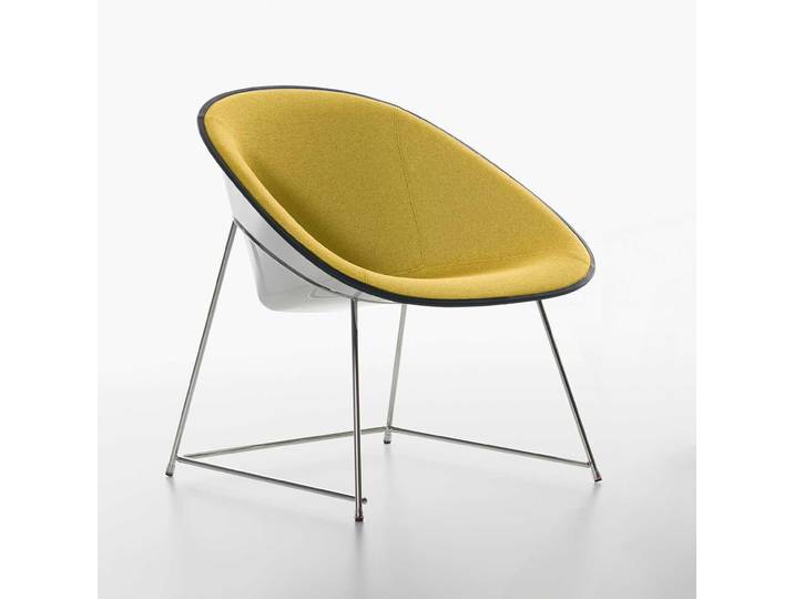 Lounge Sessel Plank Cup Gelb, Neu