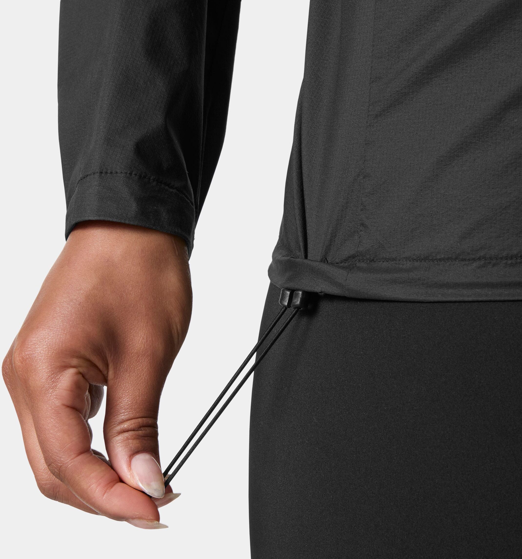 Helly Hansen Women's Trail Windbreaker Jacket - Black/Ebony - XL