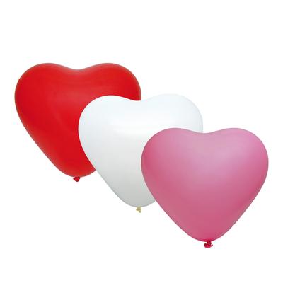 50x Luftballons "Herz" bunt Ø25cm