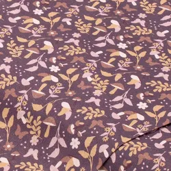 Baumwollstoff Spätherbst "Sina", mauve-color